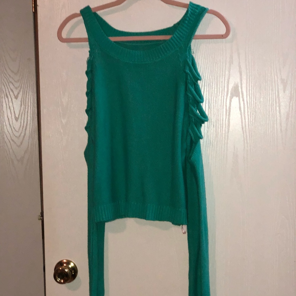 Teal shirt